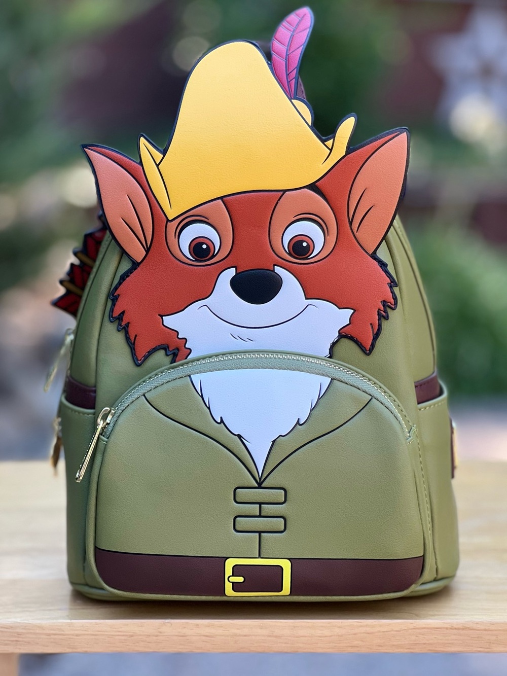 Loungefly Disney Robin Hood Cosplay Mini Backpack NWT